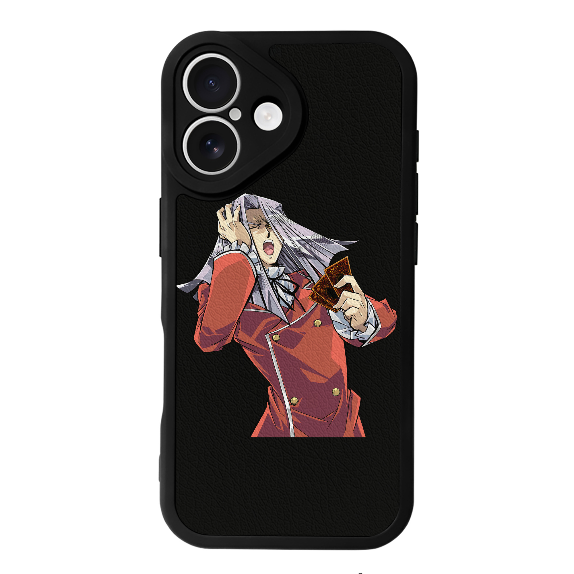 （画像用） 遊☆戯☆王 Yu-Gi-Oh! 【iPhone 16シリーズ対応】シリコンスマホケース（レザー調） 材質：シリコン